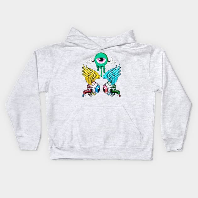 Three Eyes Kids Hoodie by CazzyShop